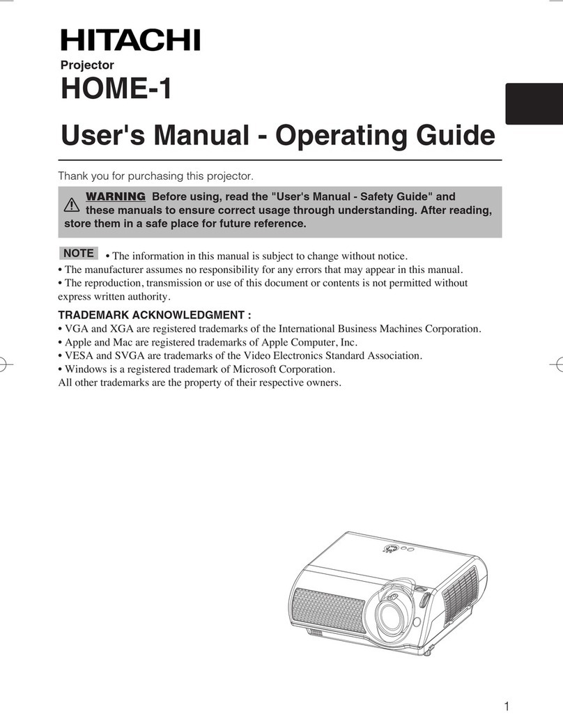 Hitachi HOME-1 User's manual and operating guide