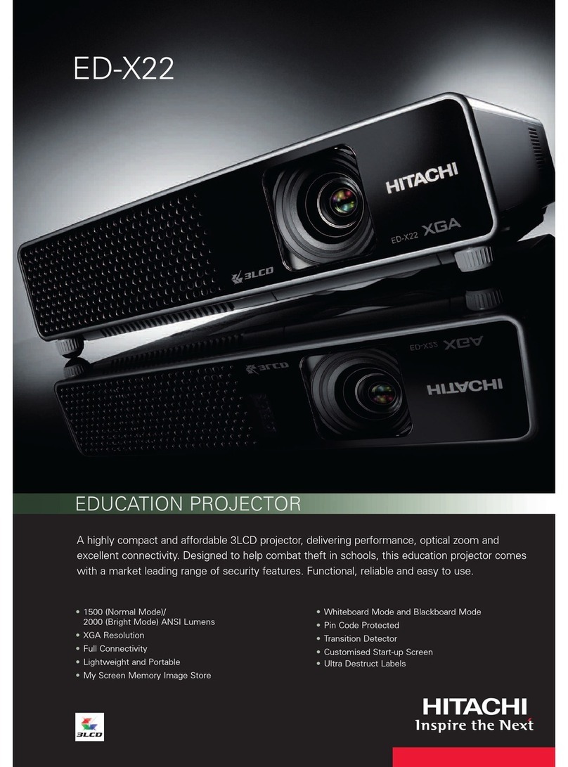 Hitachi ED-X22 Technical specifications