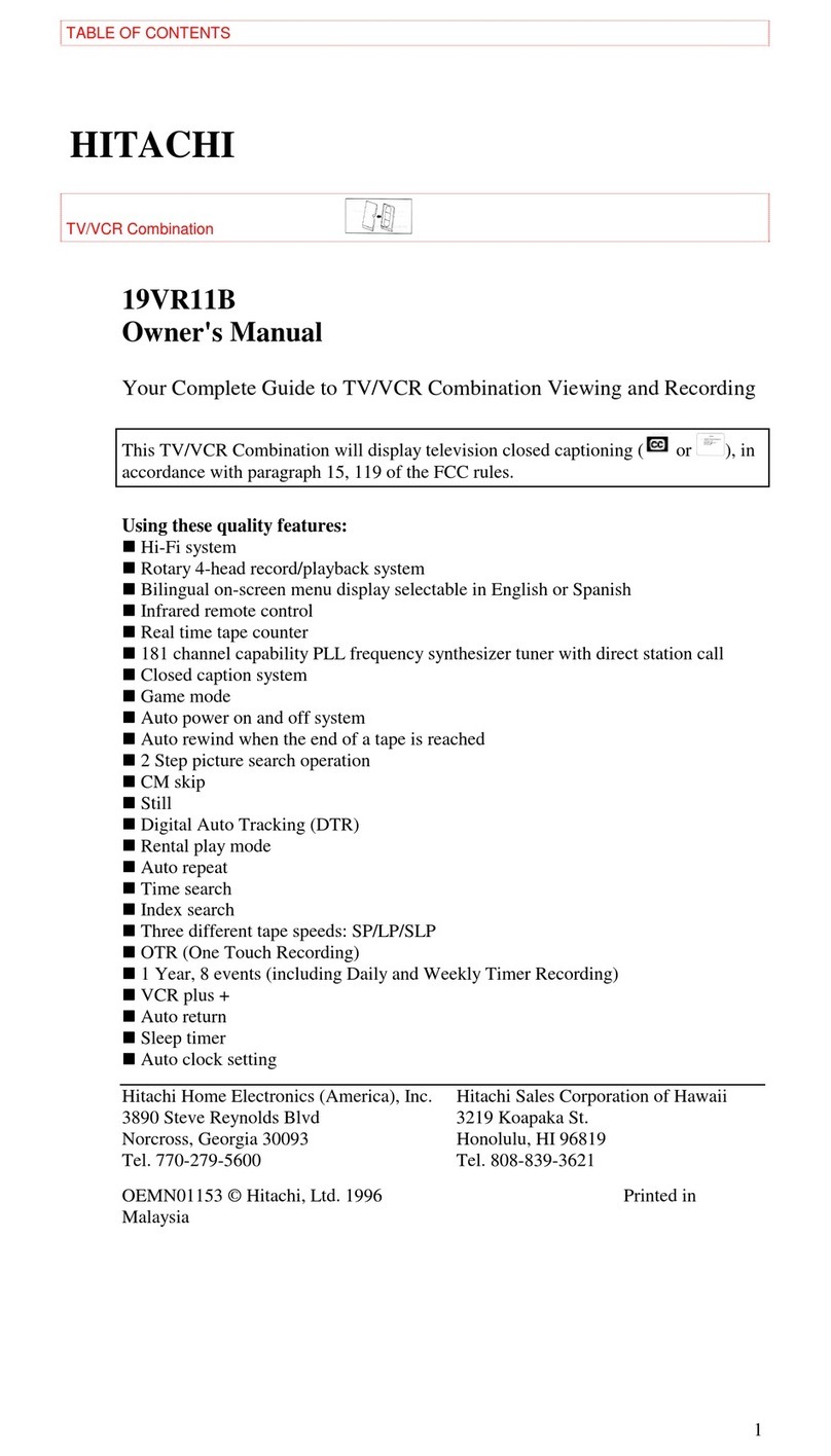 Hitachi 19VR11B owner's manual