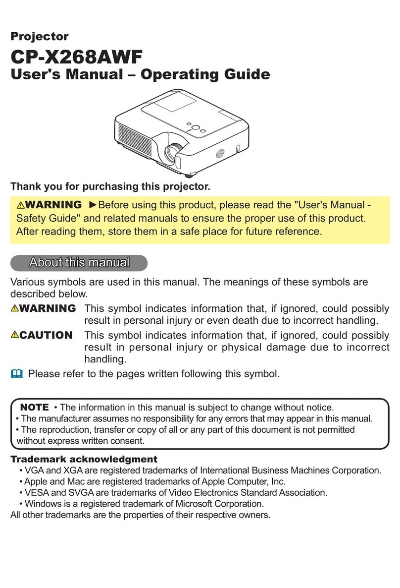 Hitachi CP-X268AWF Technical Document