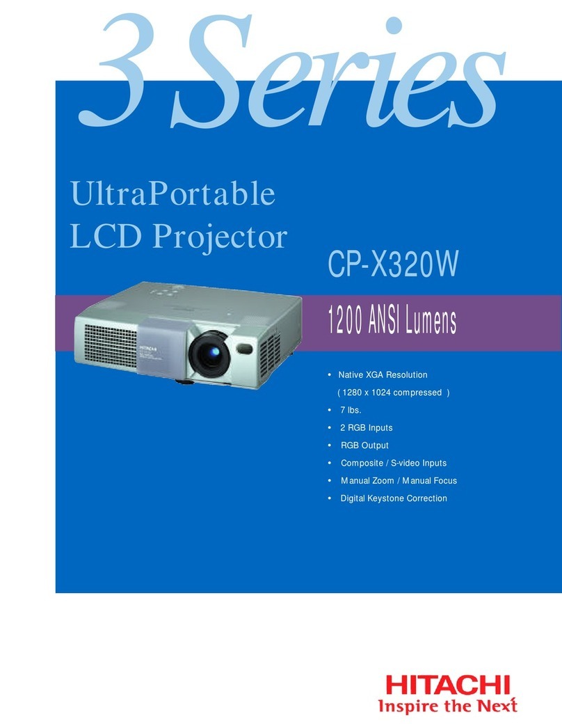 Hitachi CP-X320W User manual