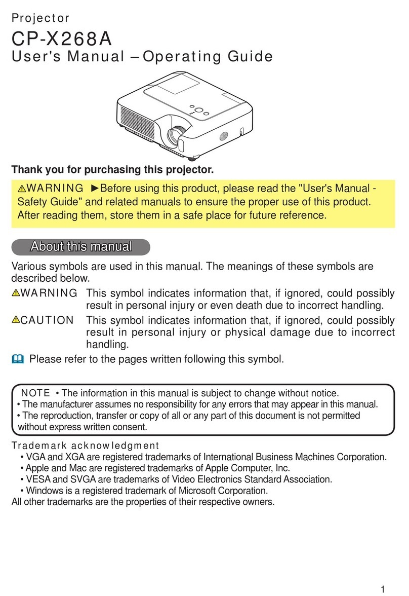 Hitachi CP-X268A User manual