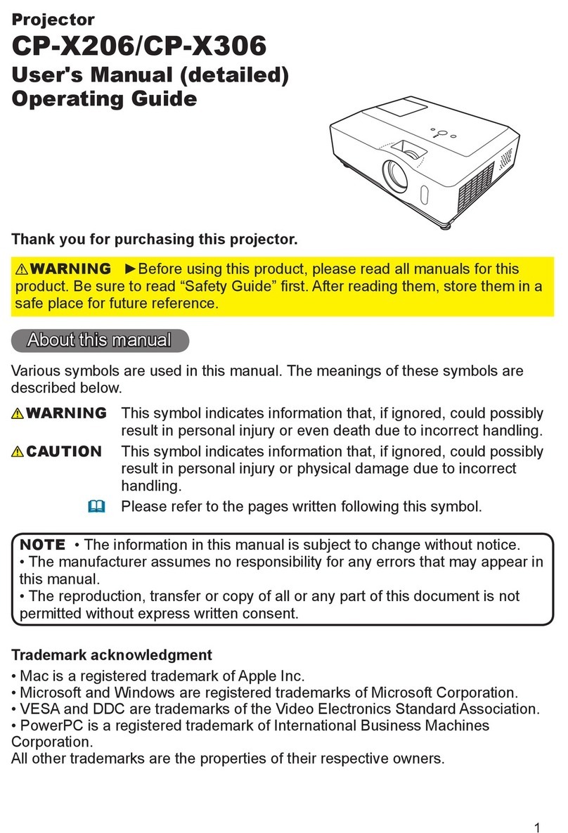 Hitachi CP-X206 Technical Document