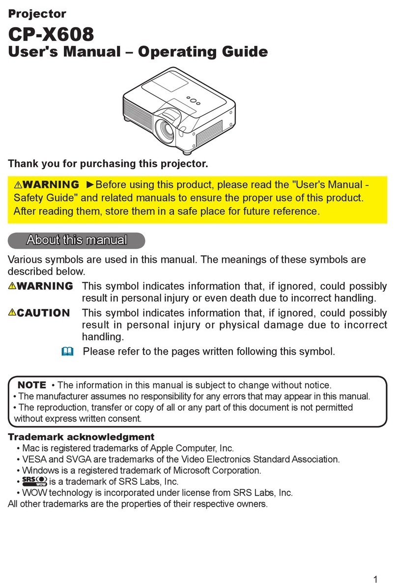 Hitachi CP-X608 Technical Document