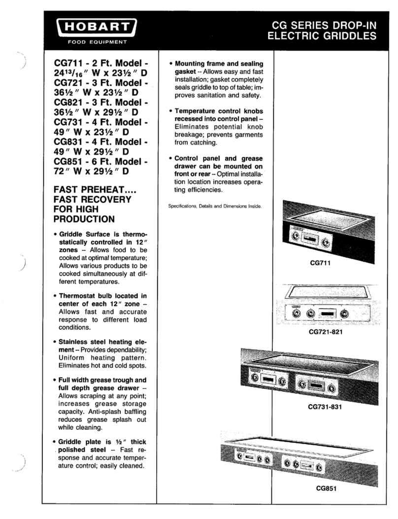 Hobart CG711 User guide