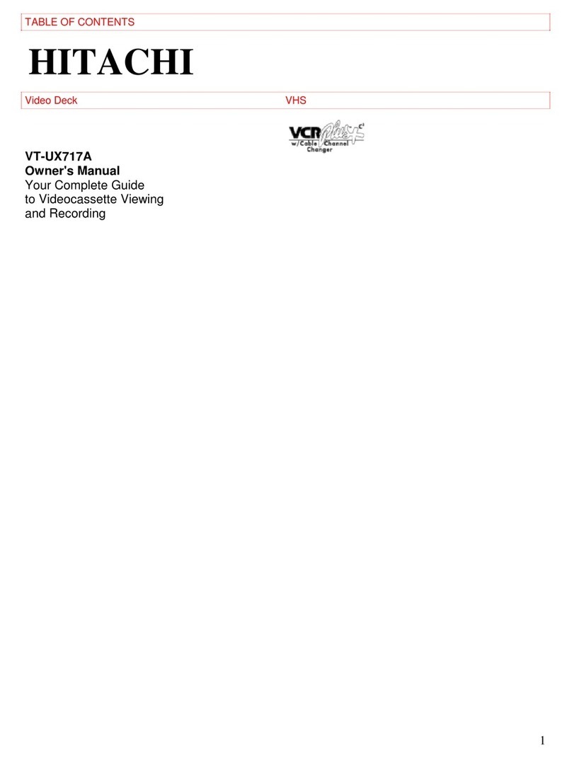 Hitachi VT-UX717A User manual