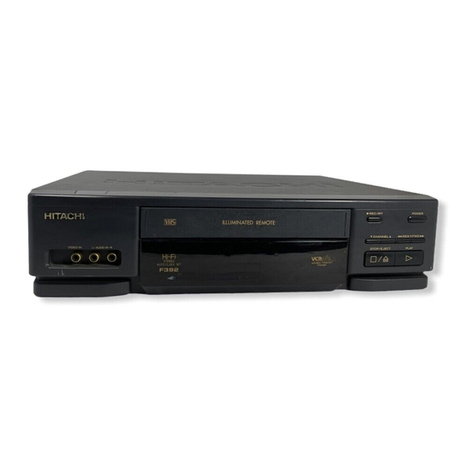 Hitachi VT-F392A User manual