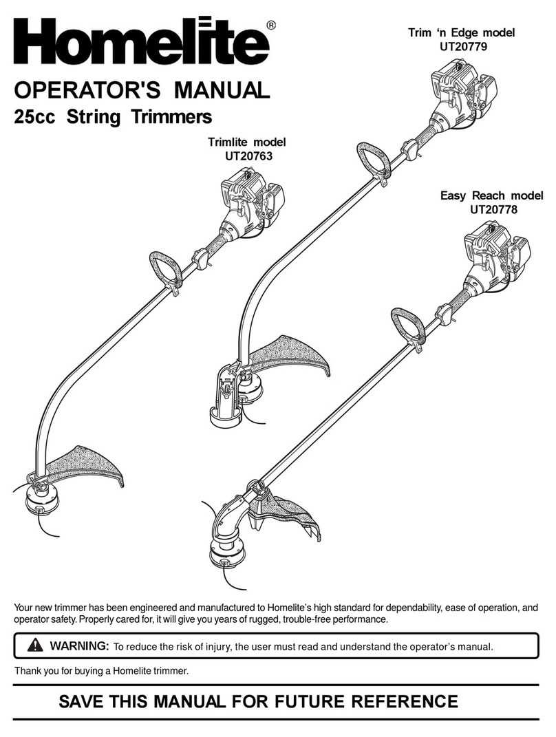Homelite Trimlite UT20763 User manual