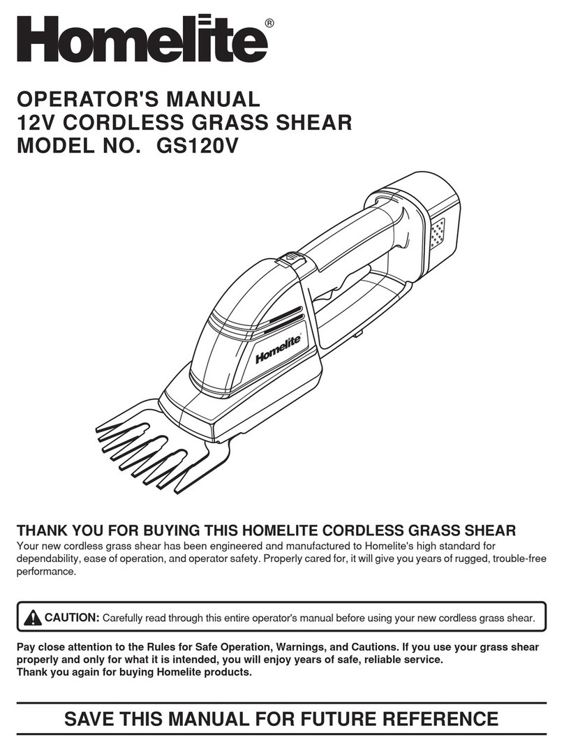 Homelite GS120V Operator's manual