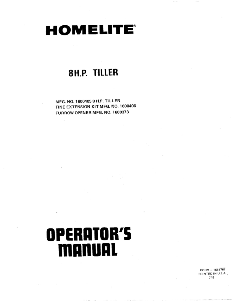 Homelite 8H.P User manual