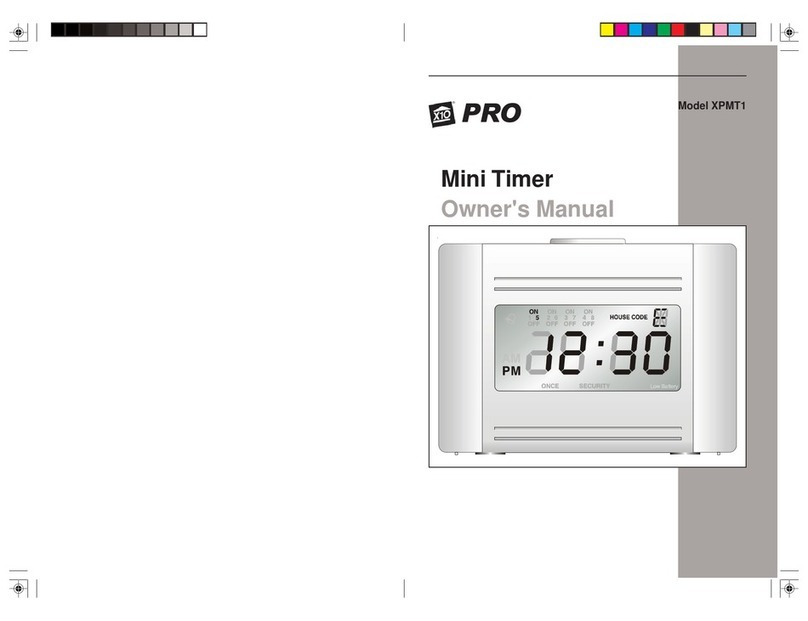 X10 Mini Timer XPMT1 User manual
