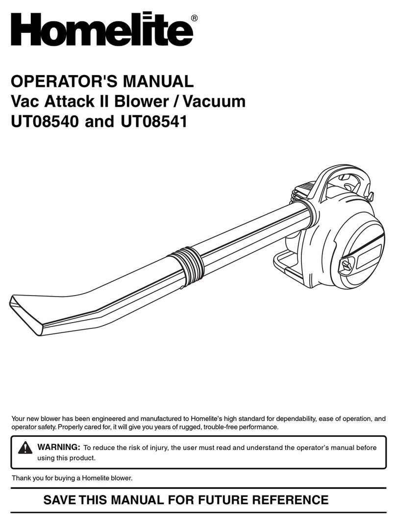 Homelite VAC ATTACK II UT08540 User manual