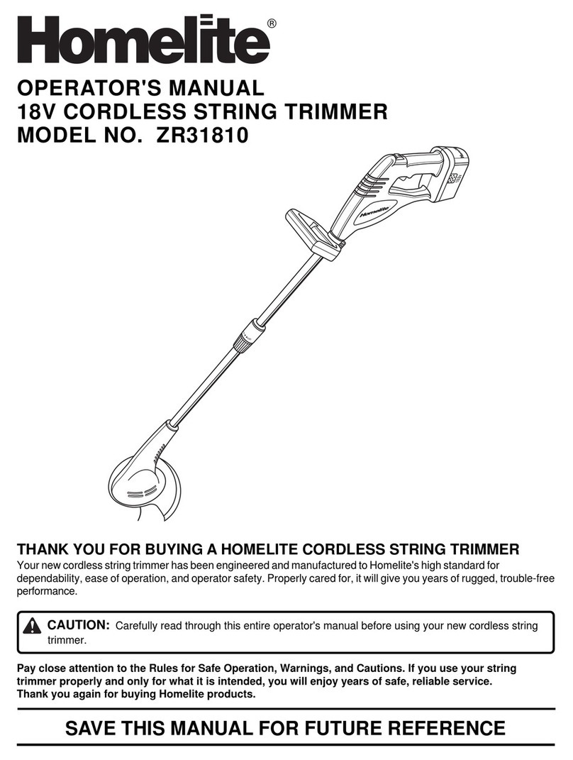 Homelite ZR31810 User manual