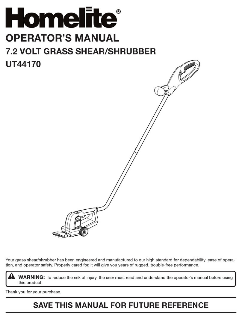 Homelite UT44170 User manual Homelite UT44170 User manual