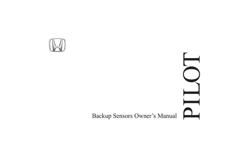 Honda Backup Sensors 08V67-S9V-1000-81 User manual