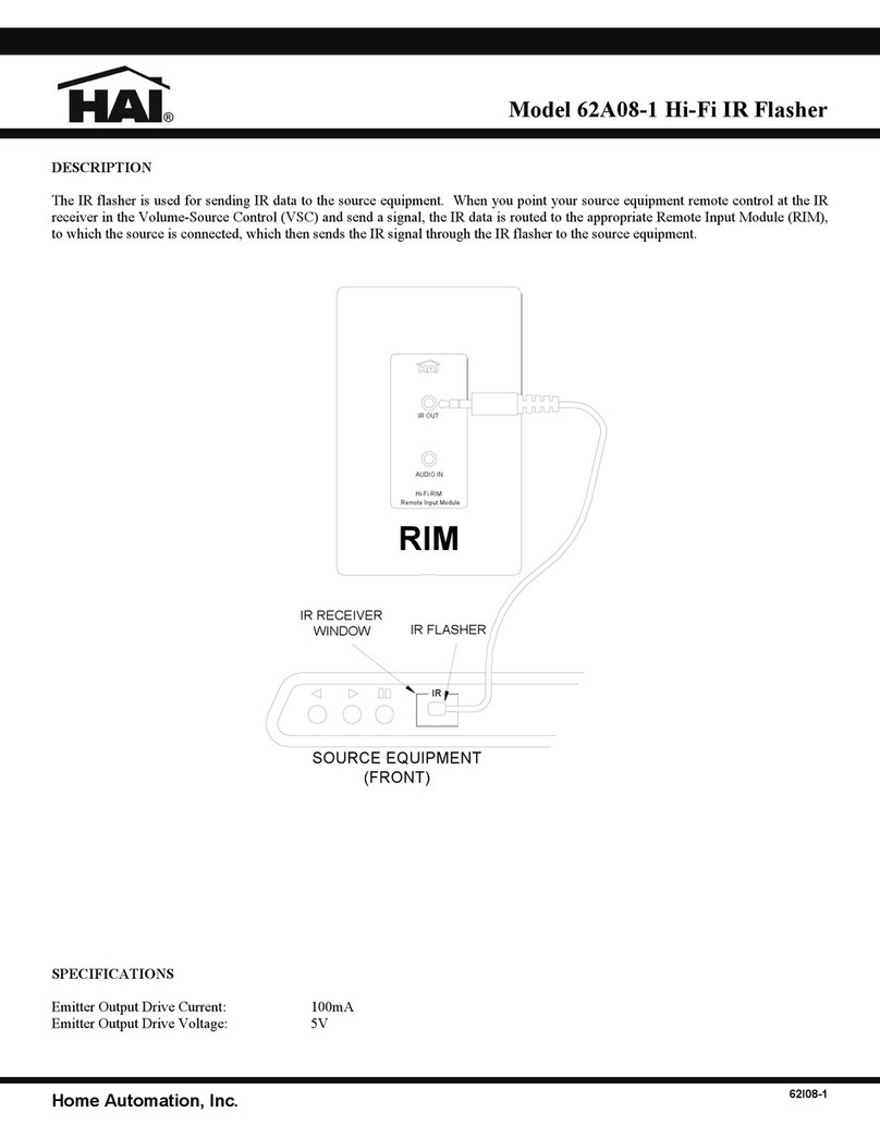 Home Automation 62A08-1 Specifications