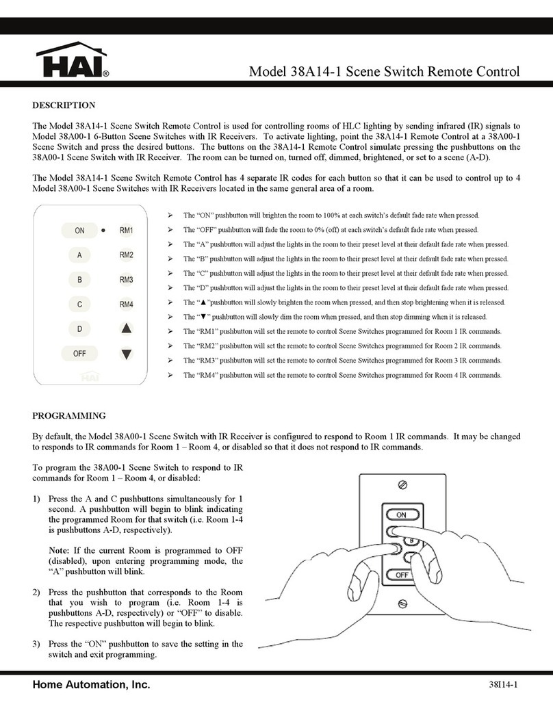 Home Automation 38A14-1 manual