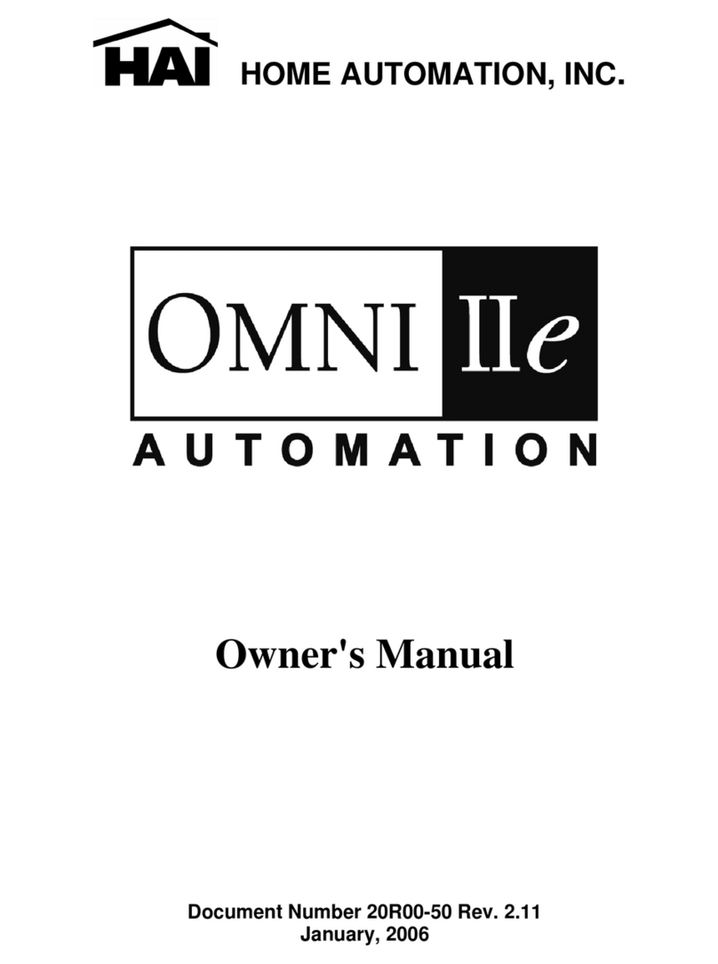 Home Automation INC. Omni IIe owner's manual