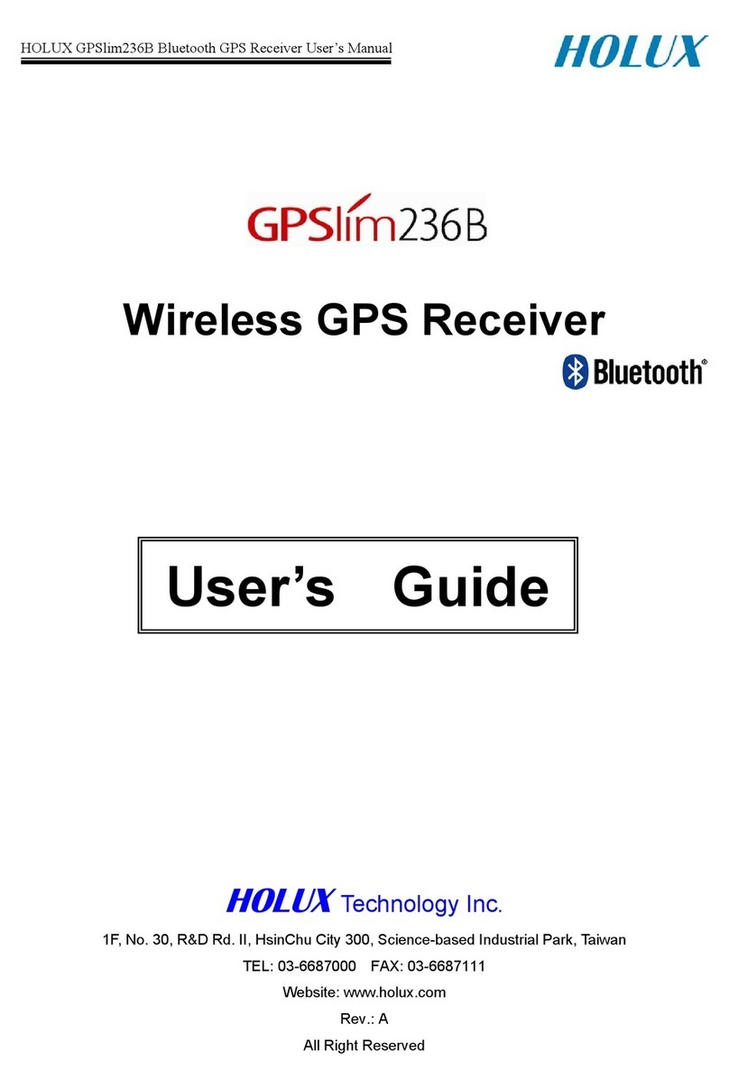 Holux GPSlim 236B User manual