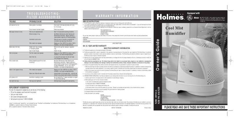 Holmes HM7305 owner's guide