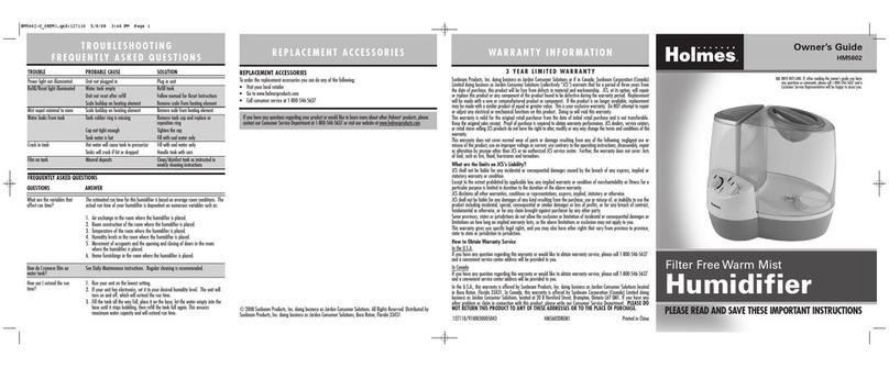 Holmes HM5602 User manual