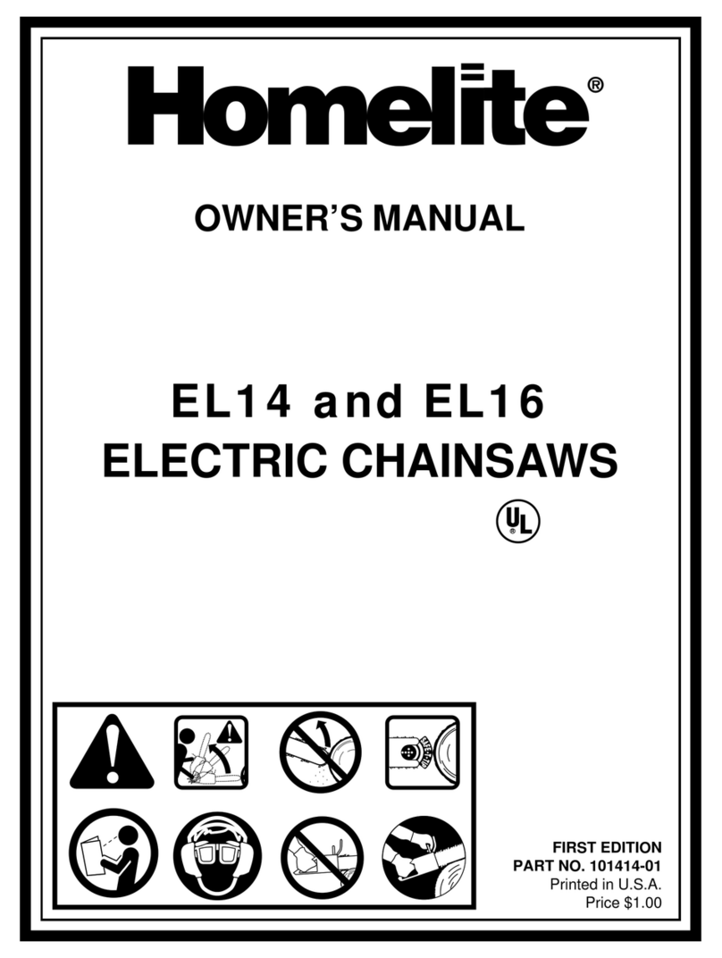 Homelite EL14 User manual