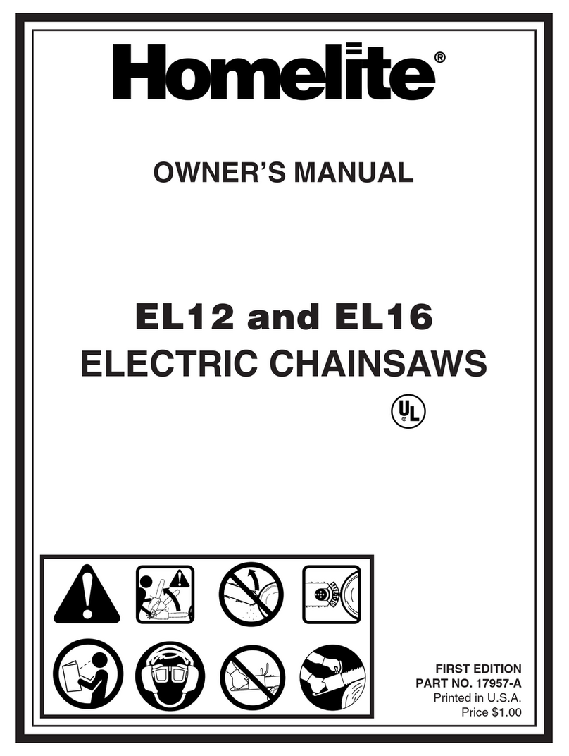 Homelite EL12 User manual