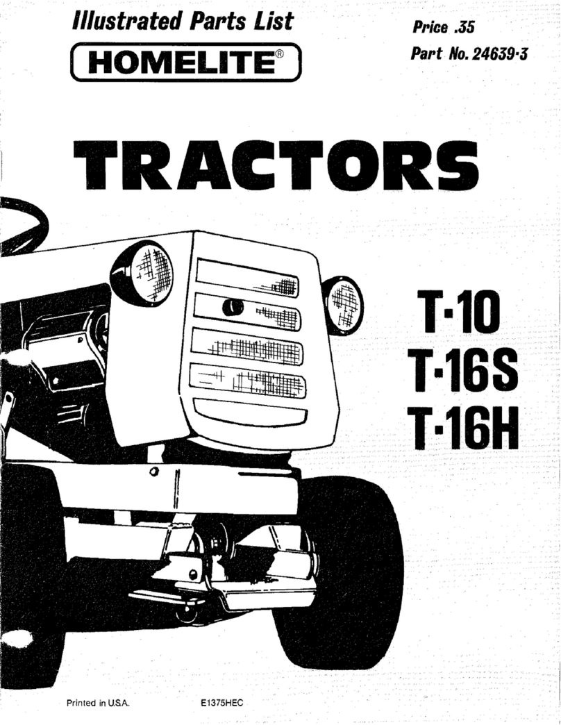 Homelite T-16H Illustrated parts list