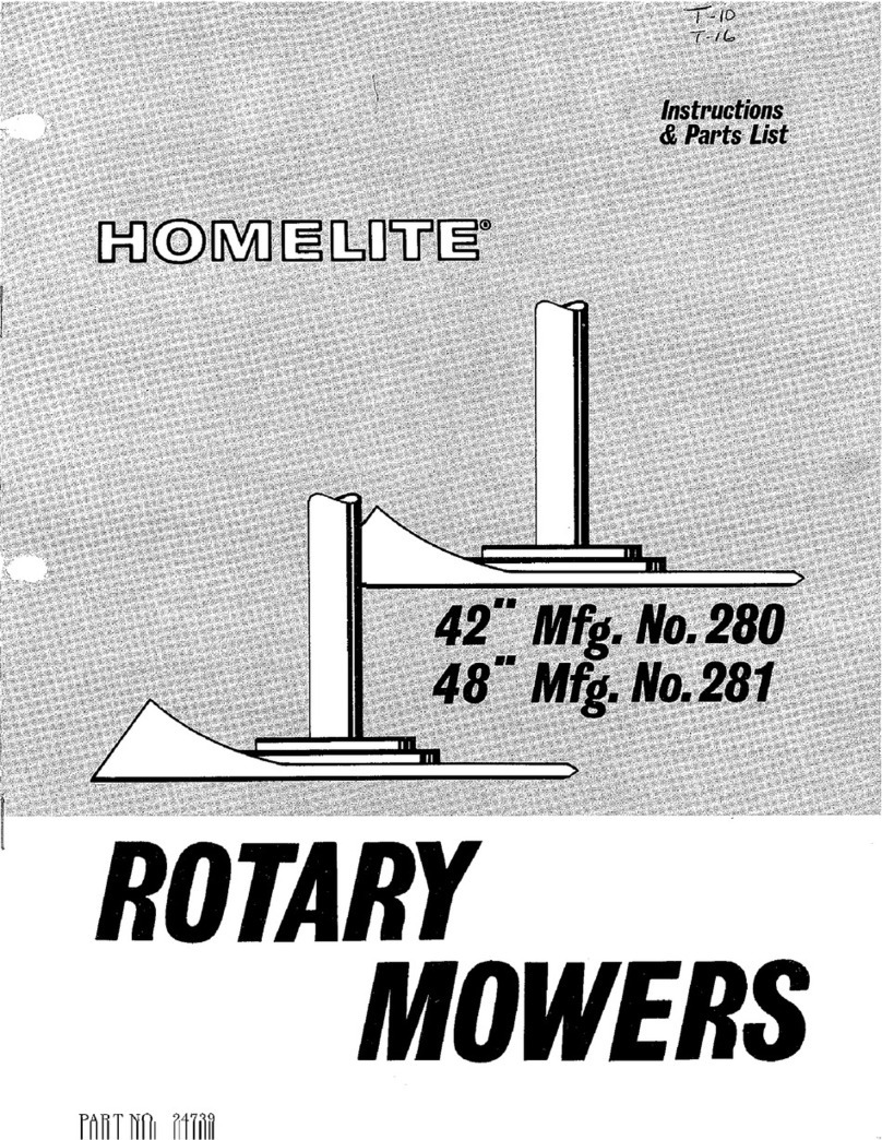Homelite Rotary Mowers Operation manual