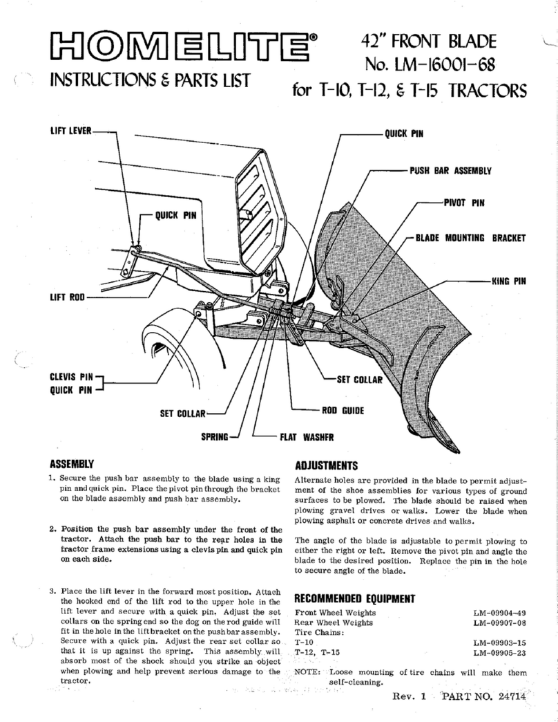 Homelite T-10 Instructions-parts list Homelite T-10 Instructions-parts list
