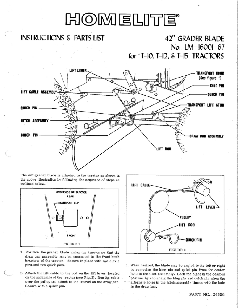 Homelite LM-16001-67 Instructions-parts list