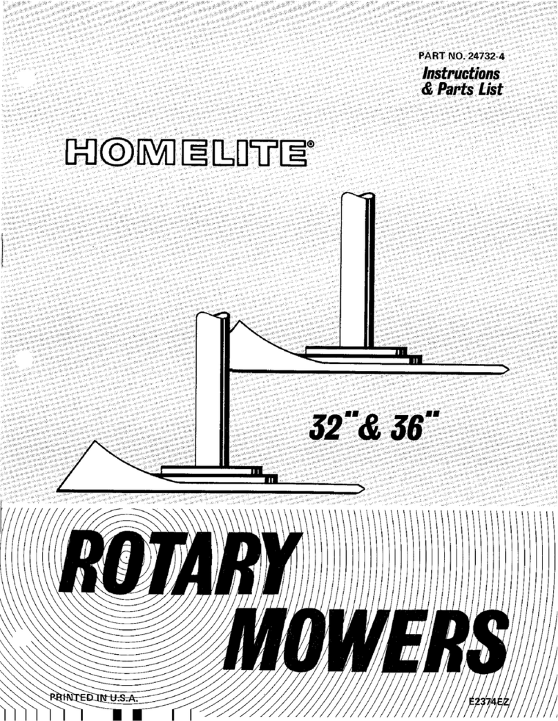 Homelite 24732-4 Instructions-parts list