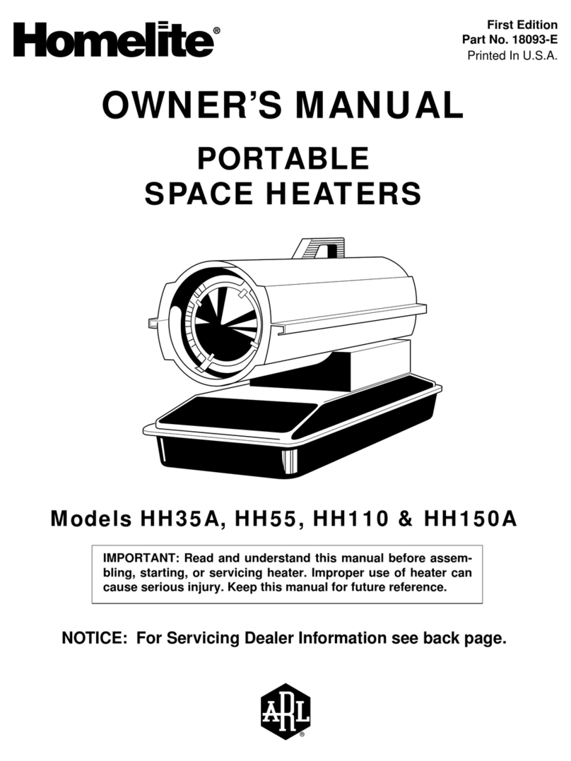 Homelite HH110 & HH150A owner's manual