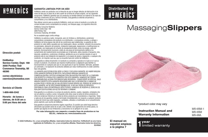 HoMedics MS-6ML Guide