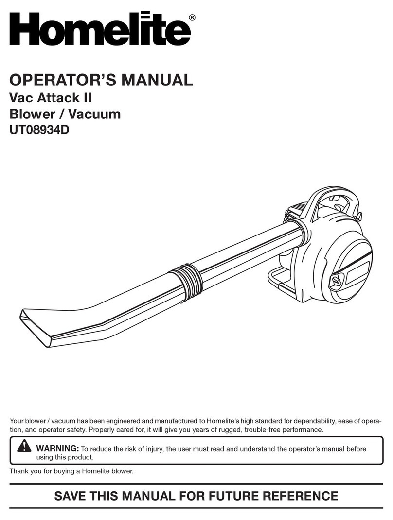 Homelite VAC ATTACK II UT08934D User manual