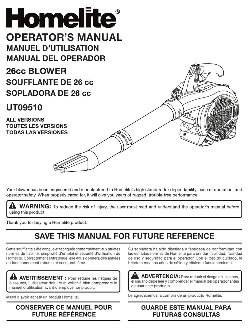 Homelite UT09510 User manual
