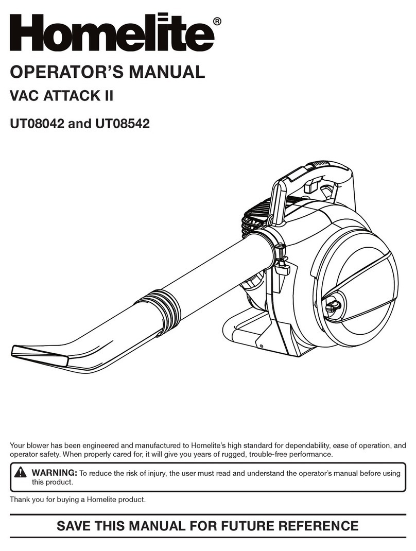 Homelite VAC ATTACK II UT08042 User manual
