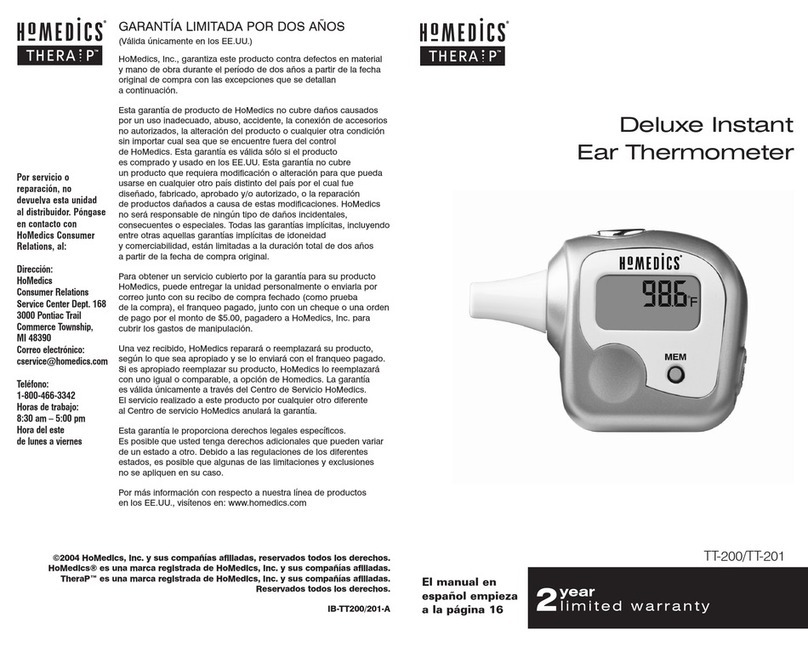 HoMedics TT-200 instruction manual