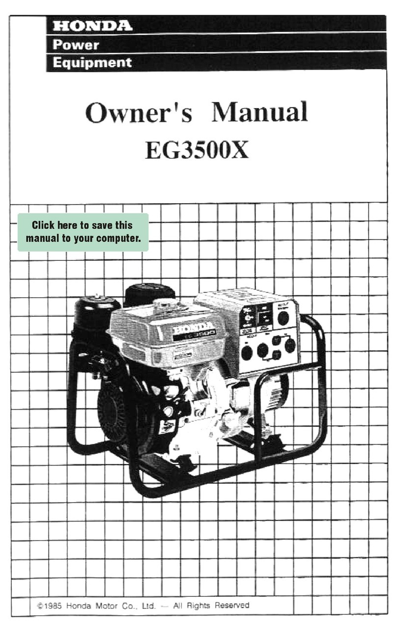 Honda EG3500X User manual