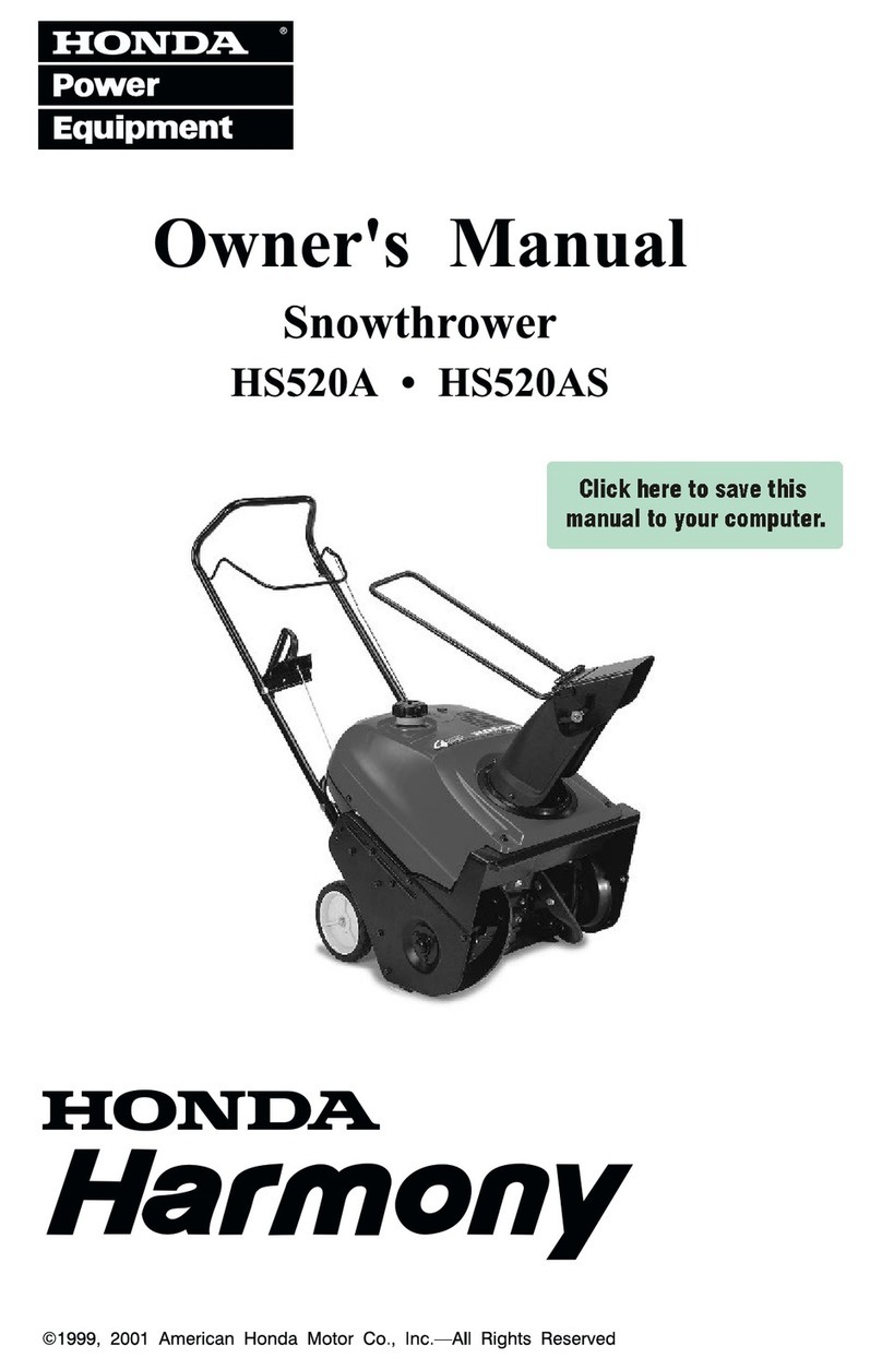 Honda Harmony HS520A owner's manual