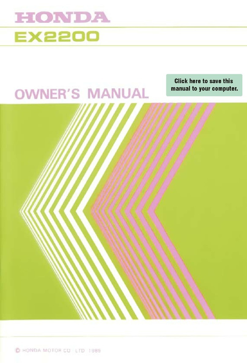 Honda EX2200 owner's manual