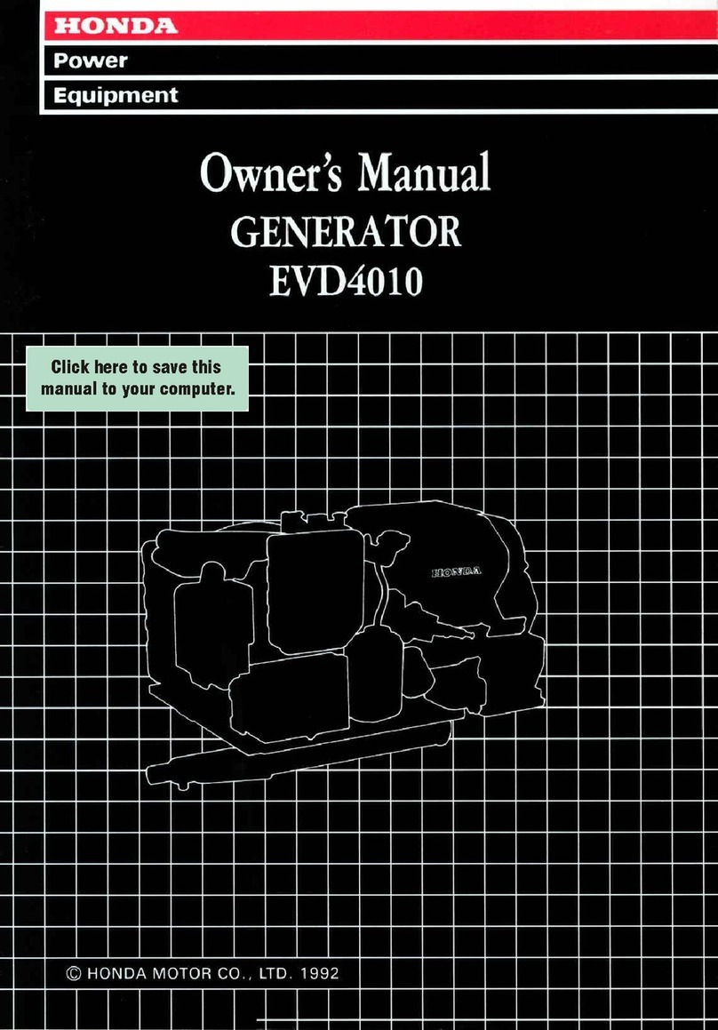 Honda EVD4010 owner's manual
