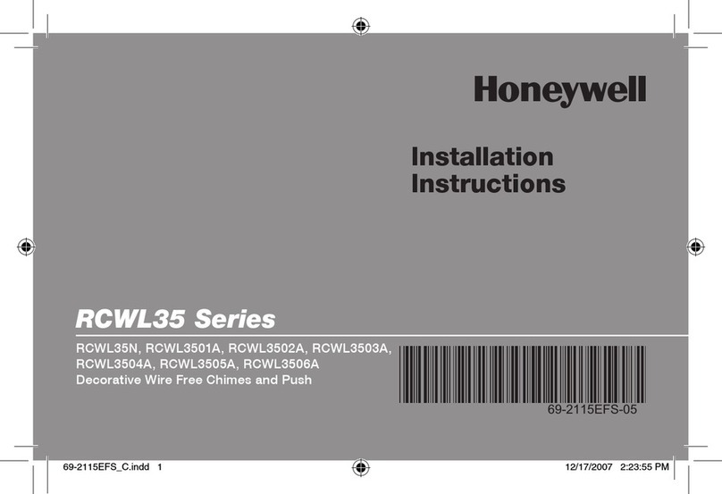 Honeywell RCWL3501A installation instructions