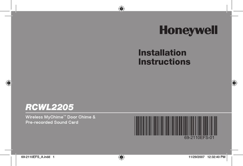 Honeywell RCWL2205 User manual