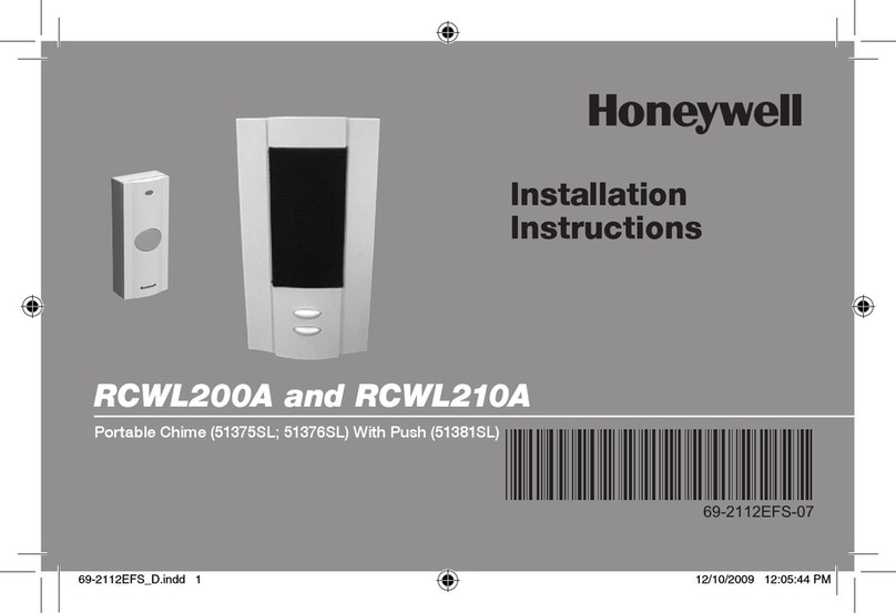 Honeywell RCWL200A User manual