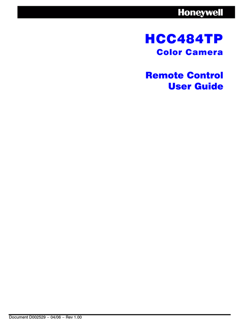Honeywell Color Camera User manual Honeywell Color Camera User manual