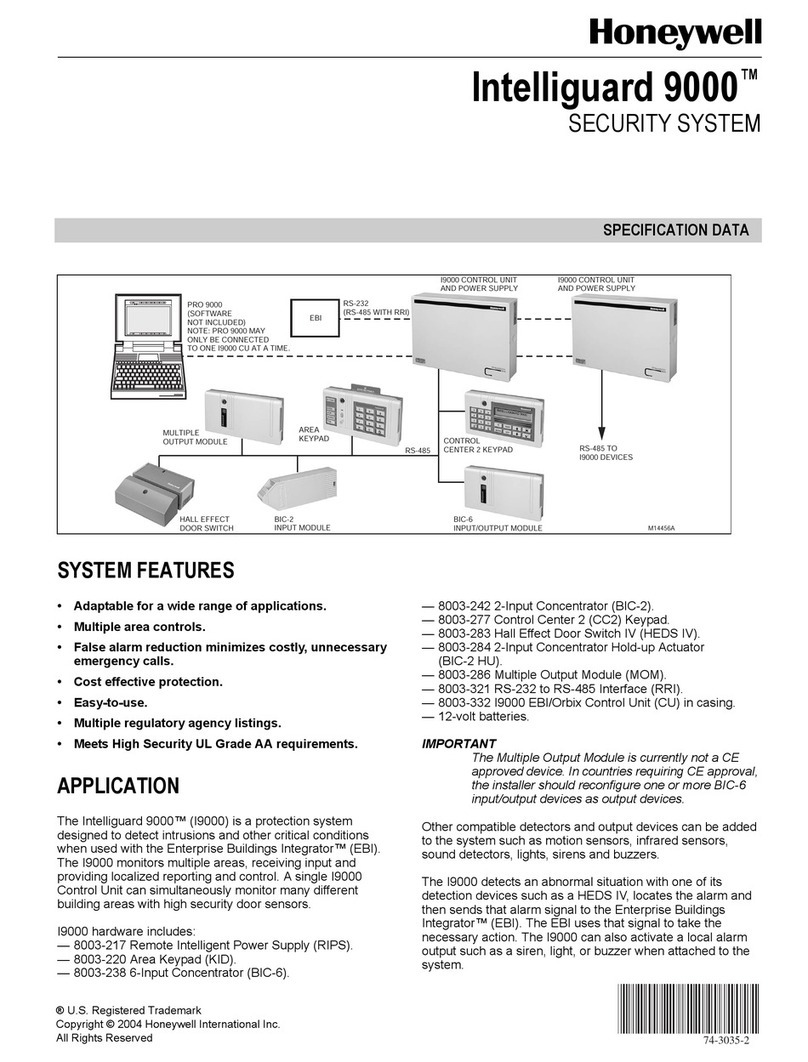 Honeywell INTELLIGUARD 9000 User manual