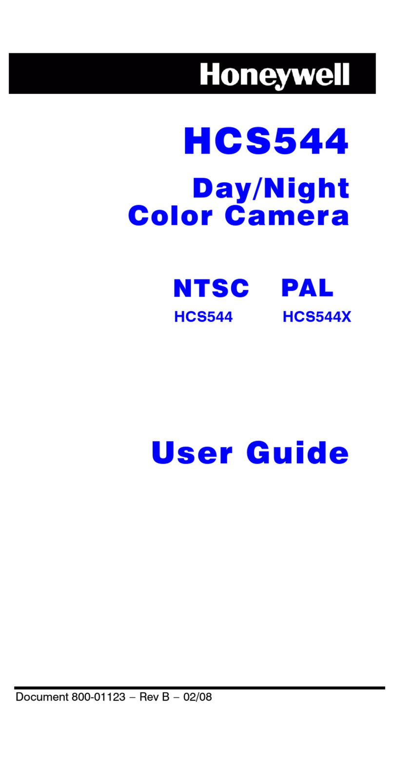 Honeywell HCS544 user guide
