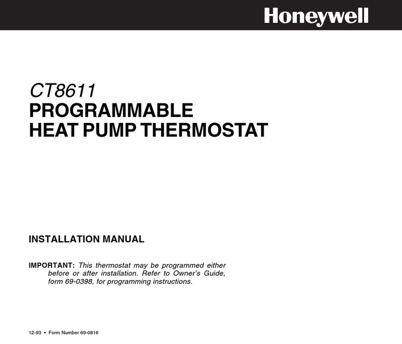 Honeywell CT8611 User manual Honeywell CT8611 User manual