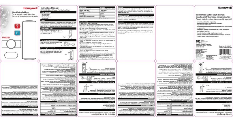 Honeywell RPWL302A User manual Honeywell RPWL302A User manual